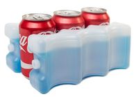 6 Pack Ice Packs Cooler for Lunch Box Reusable Freeze Gel Pack Double Sided  Can and Beer Bottles Cold