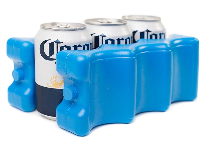 6 Pack Ice Packs Cooler for Lunch Box Reusable Freeze Gel Pack Double